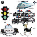 Police Party Plates Napkins Police Birthday Party Tableware Set Police Officer Car Party Decorations Favors Police Theme Party
