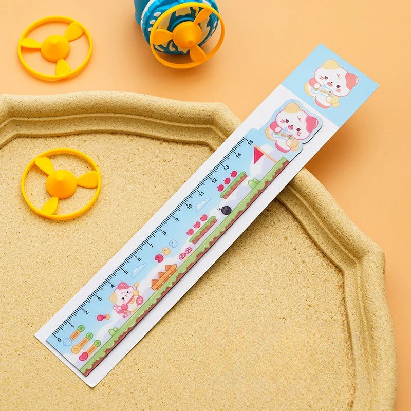 Magnetic Ruler Multifunction Cartoon Soft Ruler Ruler Cute Student School Supplies Reward Children Stationery Small Gift