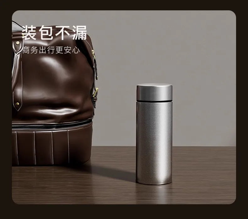Gianxi Pure Titanium Insulated Cup Men'S And Women'S High-End Water Cup Portable Tea Cup Tea Water Separation Titanium Cup