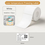 1 Roll NIIMBOT White/Cold Thermal Adhesive Label for B1 B21 B3S B31 B4 Anti-Oil Tear-Resistant Price Tag Home Bussiness Use
