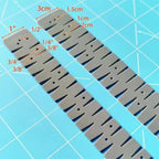 1PCS Silicone Flexible Curve Scale Hemming Tool Heat Resistant Hem Ruler Sewing Auxiliary Tool for Padding Cloth Pants Fabric