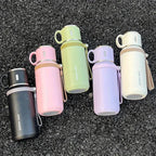 316 Stainless Steel Insulated Water Bottle with Cup Portable Vacuum Flask for Outdoor Activities Handheld Tumbler Keep 24Hr Cold