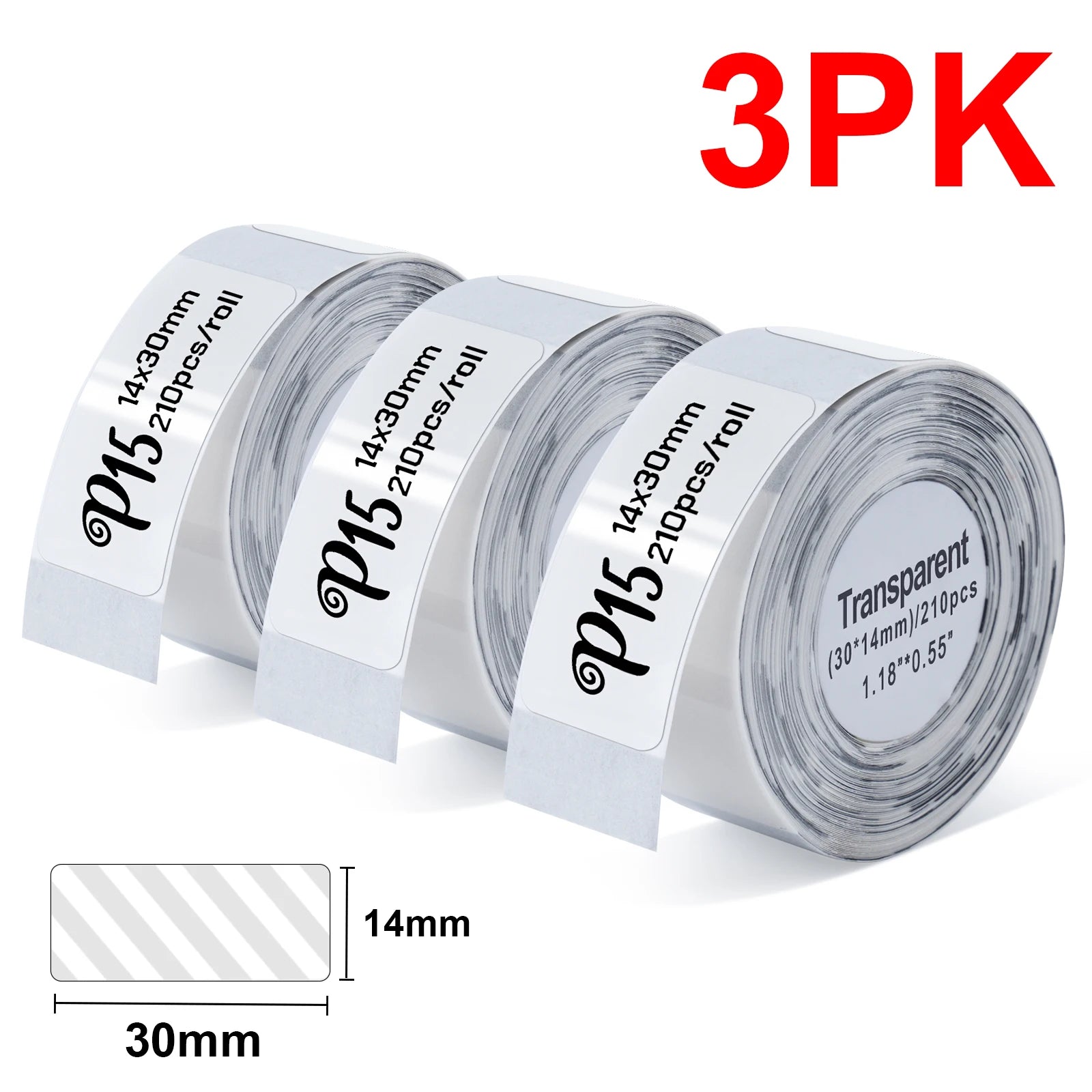 Portable Label Maker P15 Adhesive Thermal Label Printer Wireless Bluetooth Sticker Printer with P15 Self-adhesive Label Paper