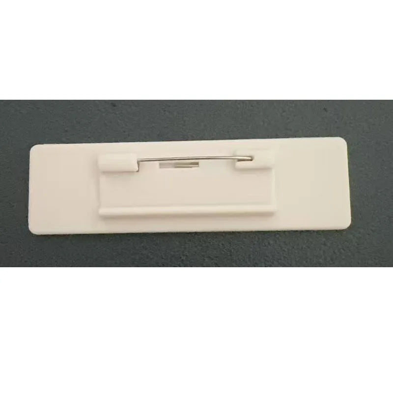 20pcs Laser Engraving Name Badge Holder Round Corner Stainless Steel Badge Blank Material 70x20mm