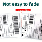 350pcs Thermal Label Paper, 4x6 Inch Self-Adhesive Shipping Labels for Printers - 100x150mm, Fragile Handle with Care