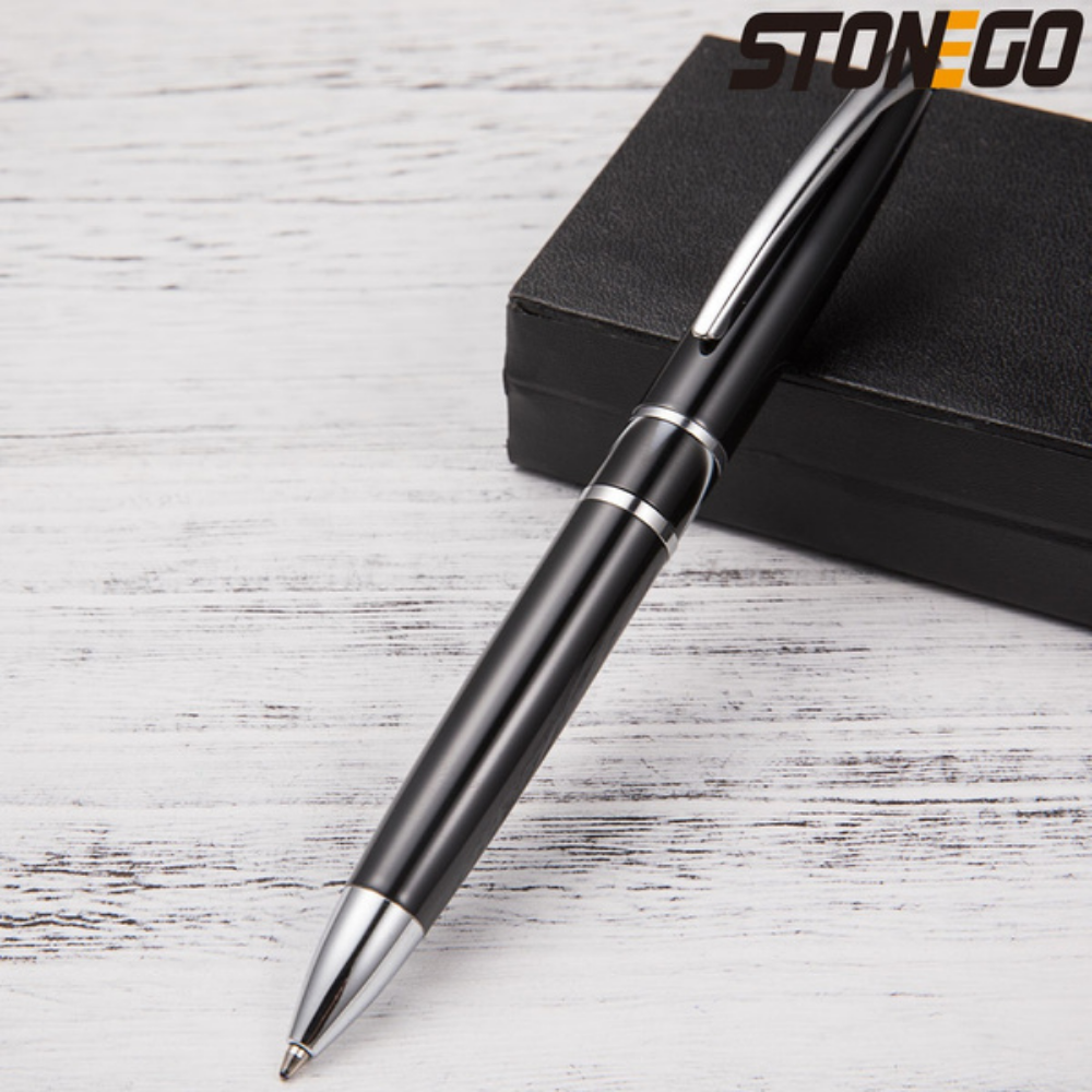 STONEGO Fashion Wallet Pen Short Paragraph Gift Travel Pocket Pen Mini Pocket Short Clip Metal RollerBall Pen Travel Pocket Pen