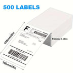 4x6 Inch Thermal Shipping Label Paper 100/200/300/500PCS Adhesive Paper For Express Waybill DHL UPS Express Barcode All-Purpose