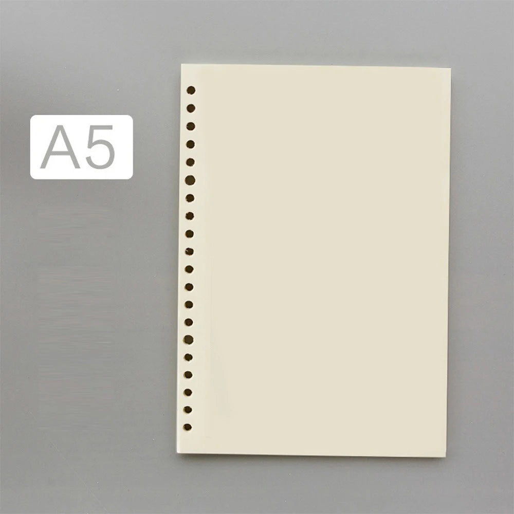 PLRBOK 50 Sheets 100 Pages A5 B5 A4 Loose Leaf Paper Binder Inner Pages 20/26/30 Holes Office Accessories Notebook Stationery