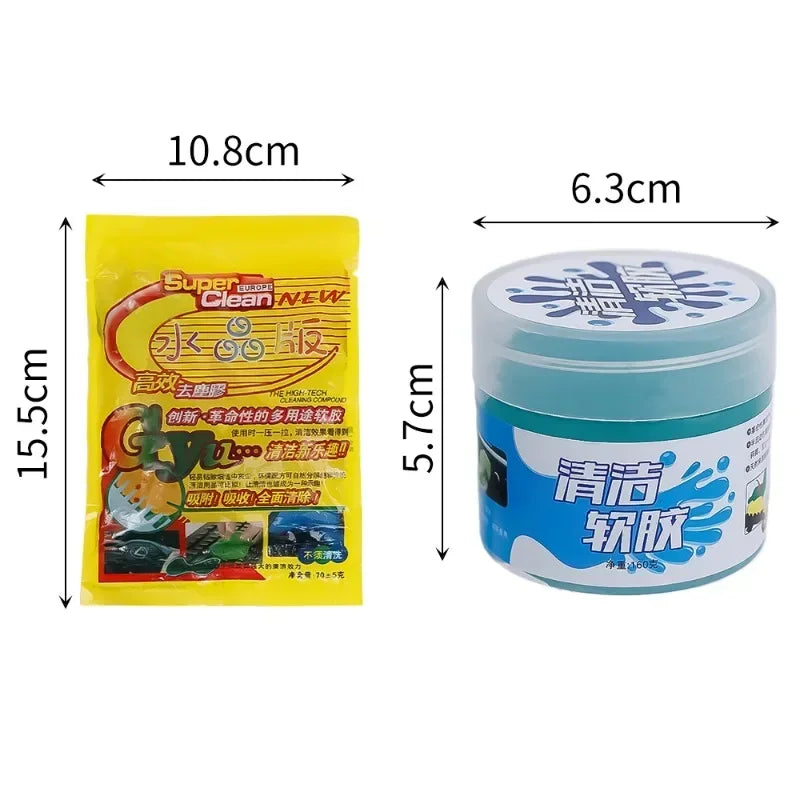 4-1Pcs Universal Soft Cleaning Gel Keyboard Car Cleaning Tools with Brush for Pc Laptop Dust Dirt Removal Cleaner Glue Slime