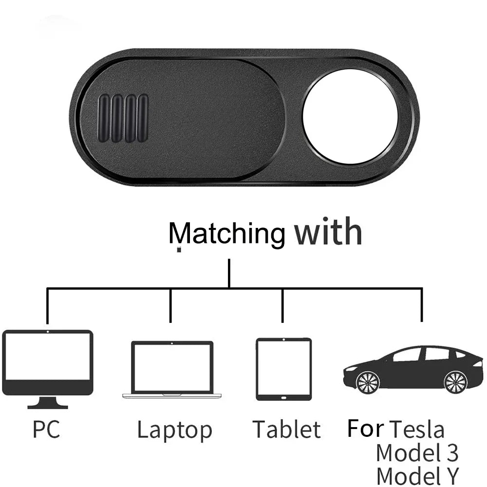 Ultra Thin Slide Webcam Cover for IPad Tablet Laptop Slide Sticker Privacy Protector for Tesla Model 3 Y Interior Cabin Camera