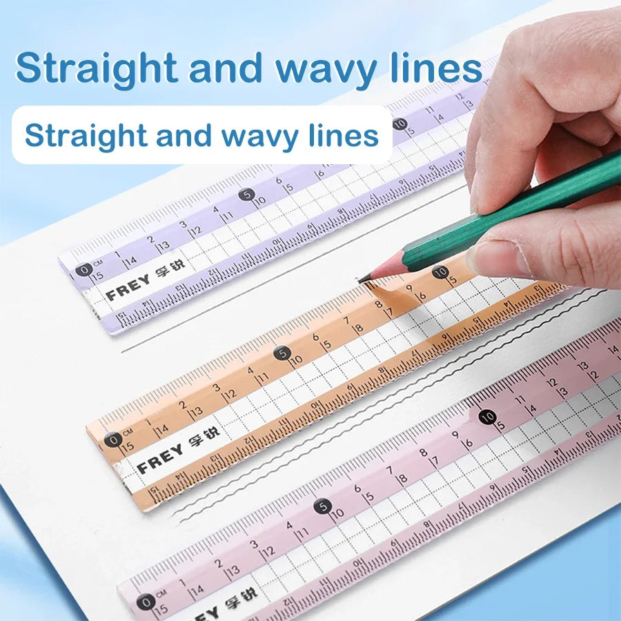 7Pcs Back to School Math Geometry Set, Multi-Function Drawing Tools with Compass, Rulers for Students School Supplies Stationery