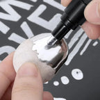 5/1pcs Chrome Pen Marker Mirror Waterproof Paint Repair For Rock Ceramic Glass Metallic Gold/Silver 2mm Nib