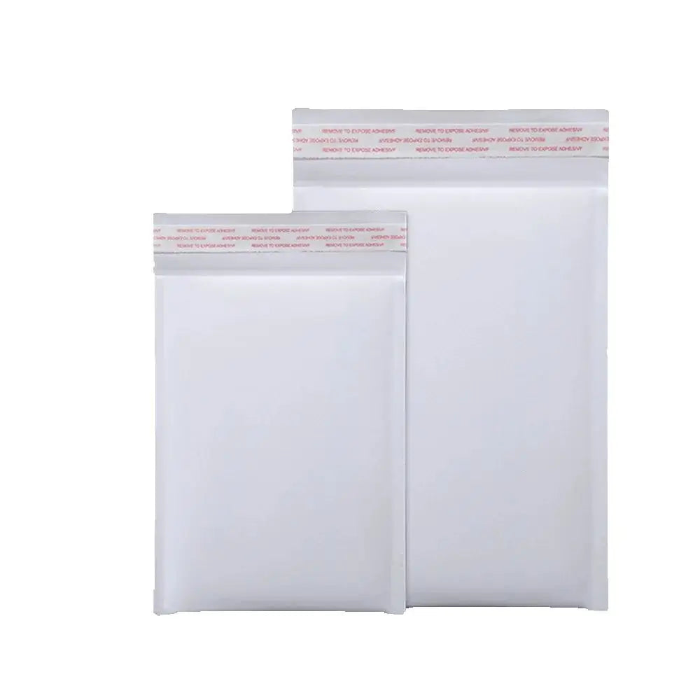 10pcs Small White Kraft Paper Bubble Envelope Shipping Bag Paper Packaging Express Bag Padded Shipping Envelopes With Bubble
