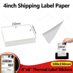 4"x6" Thermal Label Paper 100x150mm Adhesive Stickers Shipping Labels For DHL UPS Express Barcode Logo Label Water/Oil-Proof