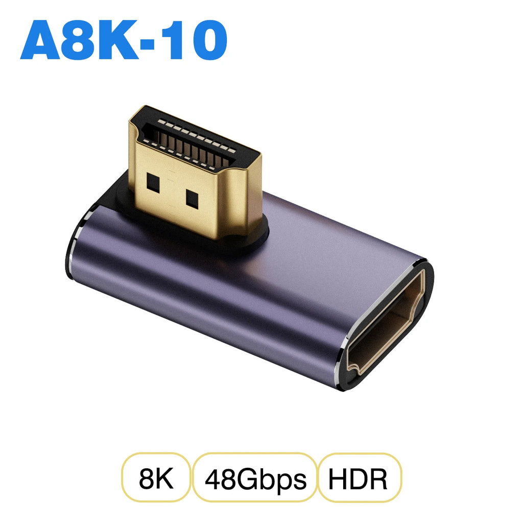 NNBILI HDMI2.1 48Gbps 8K@60Hz 4K@120Hz Ultra High-Speed Adapter Mini/Micro HDMI to HDMI Converter for PS5 X/S PC HDTV Projector