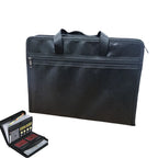 Fireproof Expanding File Folder Zipper Closure Waterproof Accordion File Organizer Space Saving Multi Pockets A4 Files Briefcase