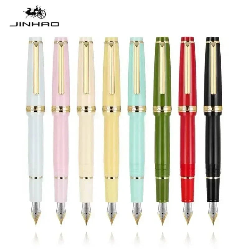 Jinhao 82 Fountain Pen Luxury Acrylic Ink Pen Spin  EF F M Nib Elegante Business Office School Supplies Writing Pen Stationery