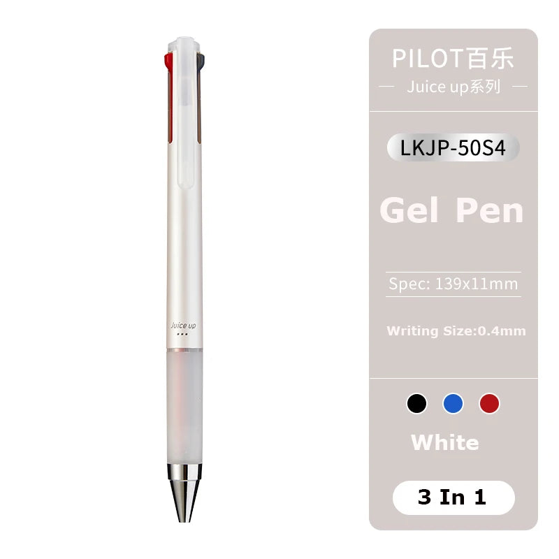 Japan Pilot Modular Pen Juice Up 3/4 Color 0.4mm Ultra-fine Gel Pens, Water-base Smooth Writing Versatile Stationery Aacsesories