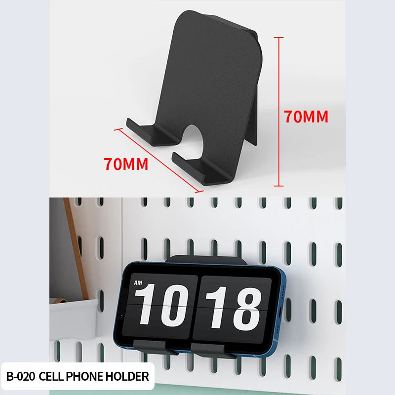 Desktop Standing Pegboard For Home And Office Use. Freely Combinable Accessories For Organizing Stationery.