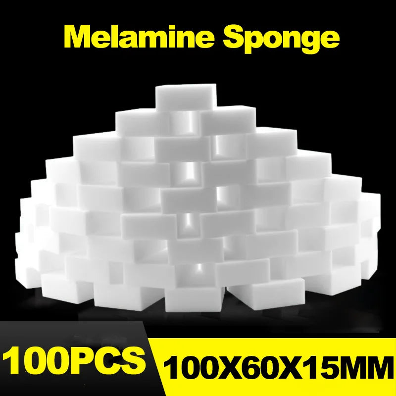 100 Pcs/lot Melamine Sponge Magic Sponge Eraser For Kitchen Dish Washing Cleaner Bathroom Melamine Cleaning Sponge 100X60X15MM