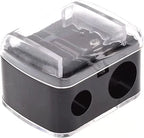 1 Pc Women Ladies Double Holes Sharpener Pencil Sharpeners For Cosmetic Brushes Eyeliner Pencil Makeup Pencils Wholesale