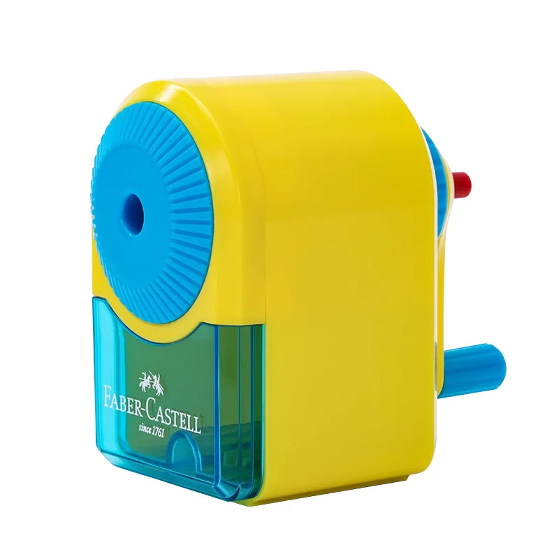 Faber-Castell Automatically Enters Lead Pencil Sharpener Desktop Rotary Anti Sticking Lead Second gear Hand-cranked Sharpener