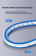 Flexible Curve Ruler Sewing Soft Rulers Drafting Drawing Tool Serpentine Plastic School Office Supplies 30cm 40cm 50cm 60cm