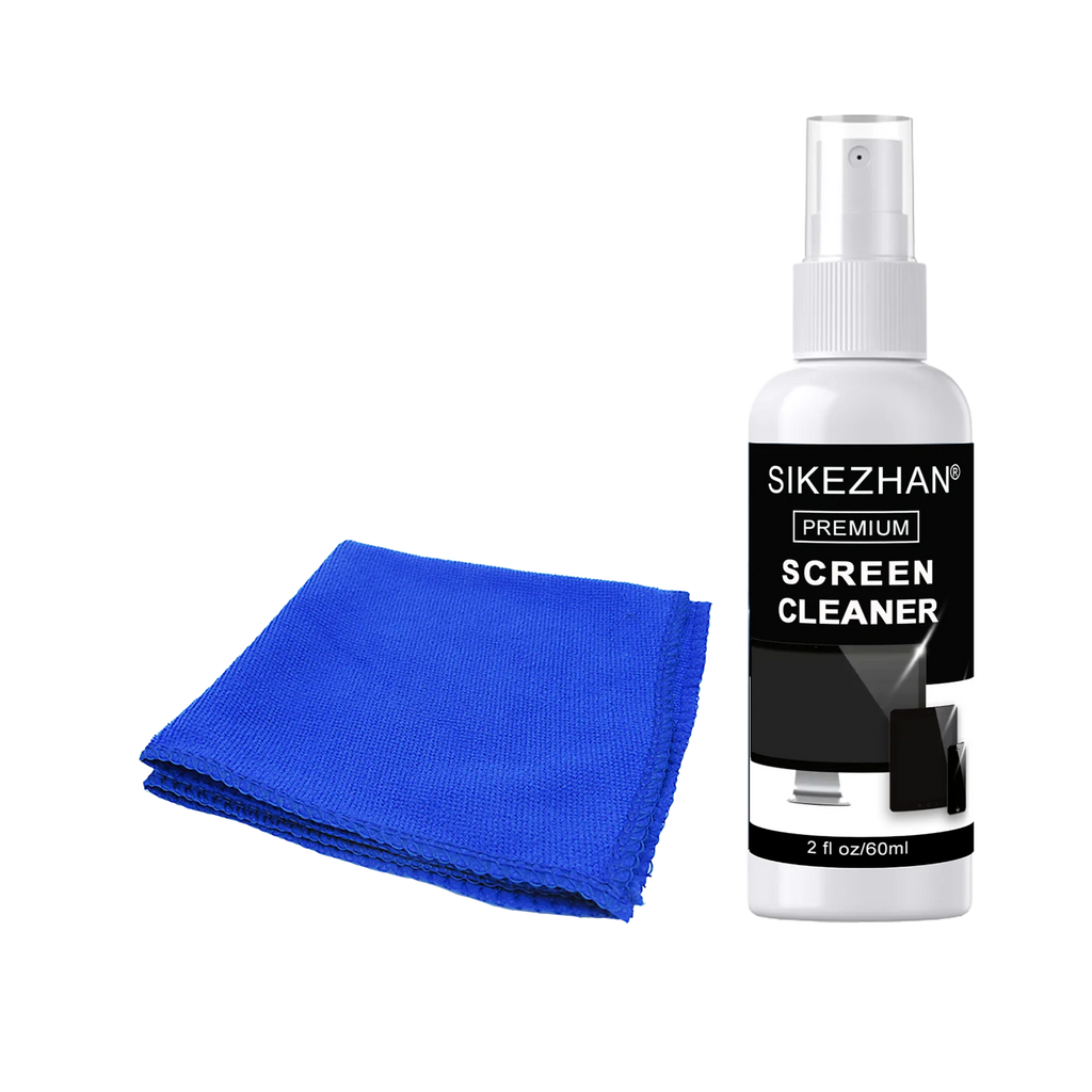 60ml Screen Cleaner Spray Kit & Microfiber Cloth - Streak Free for LED OLED Smart TV, Monitor,Laptop, iPad, Tablet & Car Display