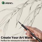 Marie's 3pcs Fine Line Painting Art Brushe Set-Artists Deatail Painting Tool for Intricate Artwork, Chinese Calligraphy