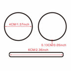 400 Pcs Black Rubber Bands Stretchable Band Sturdy Rubber 40mm Strong Elastic Band Office Stationery Packing Supplies