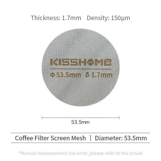 Coffee Puck Screen Reusable Heat Resistant Metal Espresso Filter Mesh For 51mm 54mm 58mm Portafilter Barista Accessories Tools