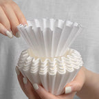 YRP Coffee Filter Papers 50 Sheets 1-2Cups 3-4Cups Paper Filter #155  #185 Pour Over Coffee Dripper & Wave Dripper Barista Tools