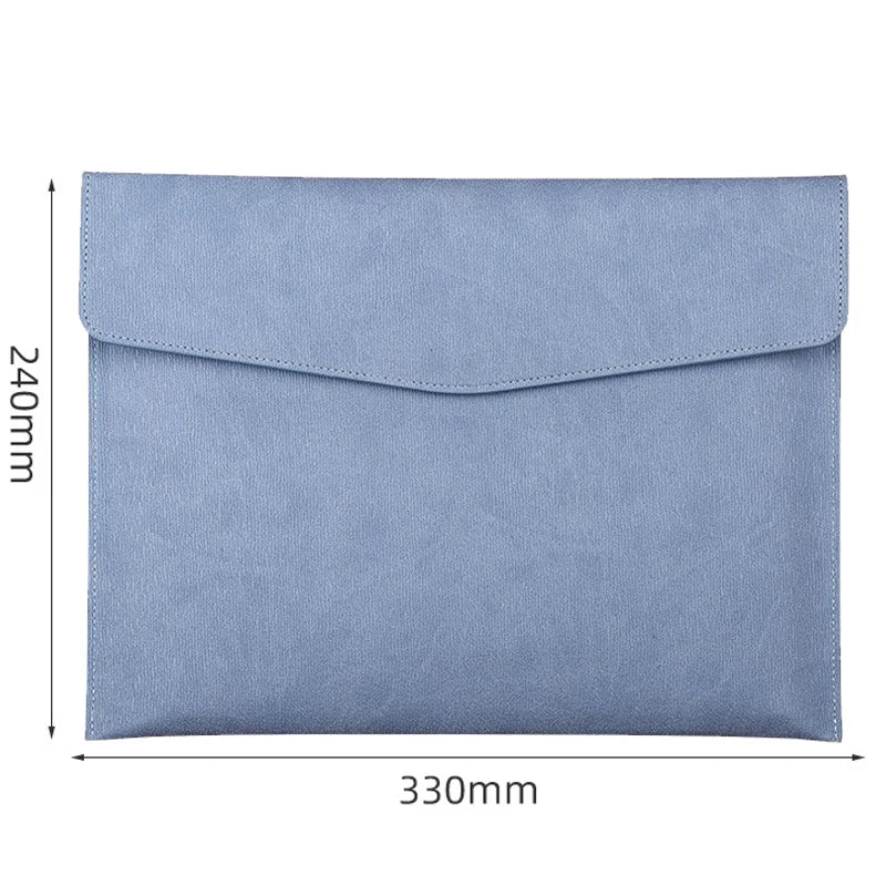 Faux Leather Document Bag, Business Information Bag, A4 Folder, School and Office Supplies, Storage Bag