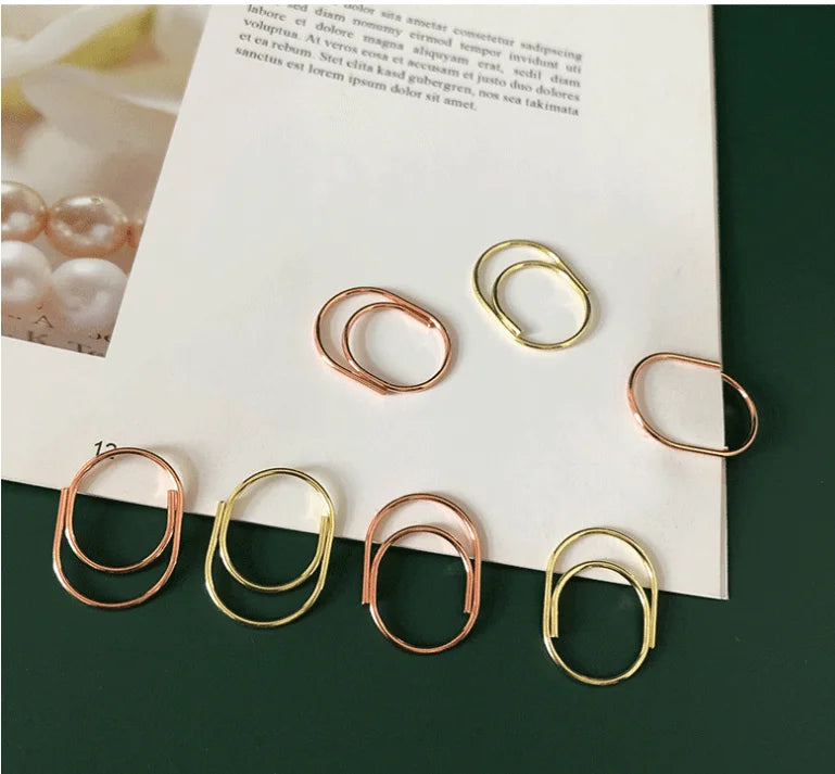 60pcs Creative 25mm Paper Clips Cute Paper Clip Mini Metal Paper Clip - Perfect For Planners & Office Supplies