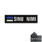 1PC 10cmX2.5cm Custom Name Flag Patch Stripes Badge Iron On Or Hook Loop Estonia Austria Bulgaria Hungary Romanian Ireland