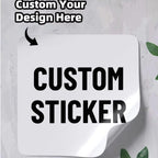 1/60/120/240 Custom Square PVC Stickers Waterproof Personalized for Party, Label, Packaging