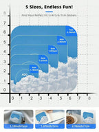 Custom Waterproof PVC Square Stickers 1/70/210 Pcs Personalized for Party Label Packaging