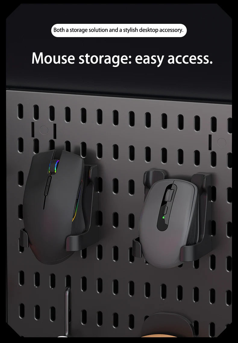 Desktop Standing Pegboard For Home And Office Use. Freely Combinable Accessories For Organizing Stationery.