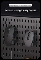 Desktop Standing Pegboard For Home And Office Use. Freely Combinable Accessories For Organizing Stationery.