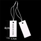 100pcs Paper Small Ring Price Tags Stickers Necklace Bracelet Blank Price Labels Display Diy Jewelry Packaging Making Supplies