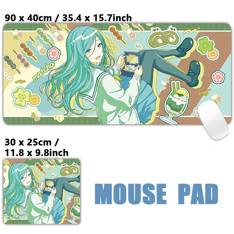 Project Sekai Birthday Full Character 25-ji Nightcord de PJSK Mouse pad Table Mat Gaming XXL Anime Mousepad Keyboard Desktop Mat