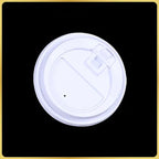 50pcs/pack Disposable Matte Black Coffee Paper Cup Hot Drinking Cup Double Layer Thickened Hollow Cup Accept Customization