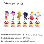 True Rainbow Kingdoms Birthday Party Decoration Disposable Tableware Balloons Paper Plate Napkins kids Baby Shower Supplies