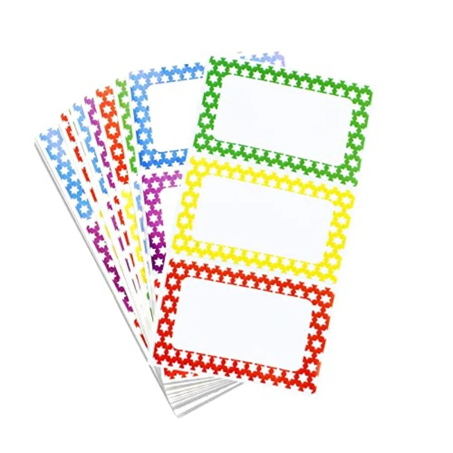 Colorful Plain Tags 3.5 x 2.25 for Office Meetings School Home Events Parties Durable Easy to Use Multipurpose Labels