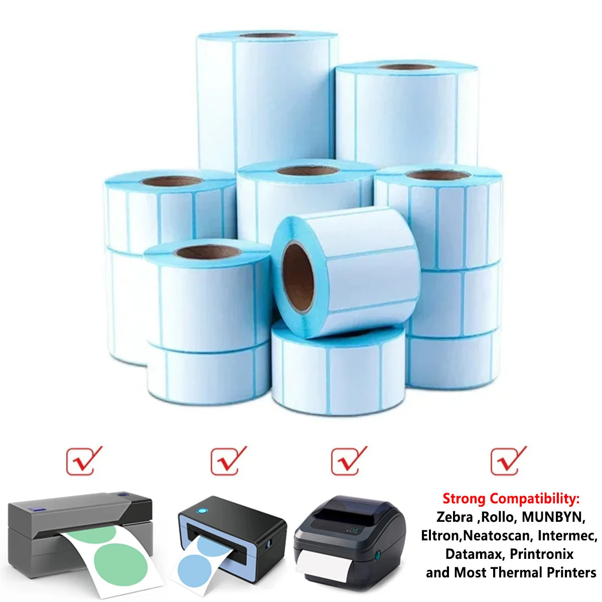 700 Labels Per Roll 60×40Mm (2.36×1.57Inch) Direct Thermal Labels Shipping Barcode Stickers Price Tag Self Adhesive Shipping
