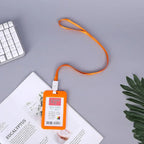 Lanyard Card Covers Women Men Work Permit Holder Credit Card Holder Neck Strap Students Kids Bus Cards Case ID Card Holder