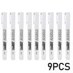 New 1/2/3PCS Waterproof Metal Marker Permanent White Paint Pen Washing Art Painting Graffiti Pens Fabric Wood Leather Marker1MM