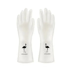 Durable Waterproof Housework Latex Cleaning Gloves for Kitchen Laundry Dishwashing, Wear Resistant Rubber