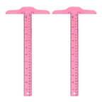 2PCS Transparent T-Square Ruler 30cm, Plastic Drawing T-Ruler for Students, Engineering Drafting Tool Set