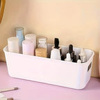 4pcs White Plastic Storage Boxes - Suitable for Drawer, Shelf, Wardrobe,Office, Bedside - Store Phone Cases,Socks- Space-Saving